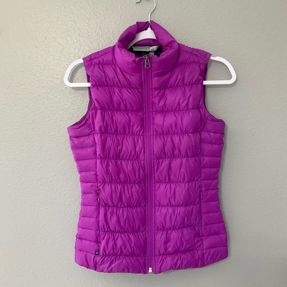 Athleta Downalicious Deluxe Vest, Purple Size XXS